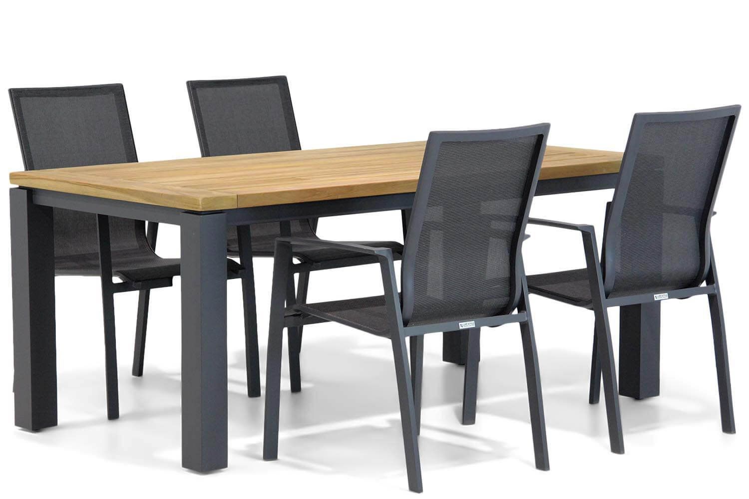 Lifestyle Garden Furniture Lifestyle Ultimate/Veneto 180 cm dining tuinset 5-delig