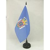 AZ FLAG Tafelvlag Melilla 21x14 cm Polyester 100D Plastic Voet