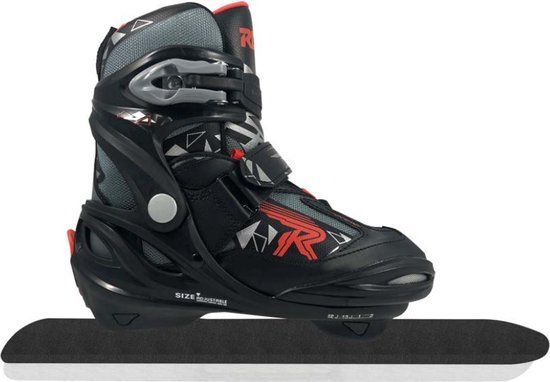 Roces – V-Ice 4.0 – Noren – Schaatsen Kinderen – Zwart Rood – Snelle Langebaan Noren & Verstelbare Pasvorm – Maat EU 36-40