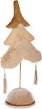 Krist+ Kerstboom Polair 12 x 43 x 22 cm Beige Gouden Hout