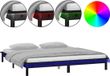 vidaXL Bedframe - Massief Hout - Zwart - 200x200 cm
