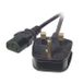 EFB Elektronik EK500.3 Netzkabel Schwarz 3 m Netzstecker Typ G C13 Stecker