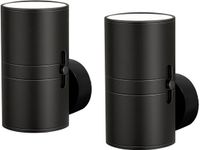 Merkloos 2-stuks LED Nachtlampje - Zwart
