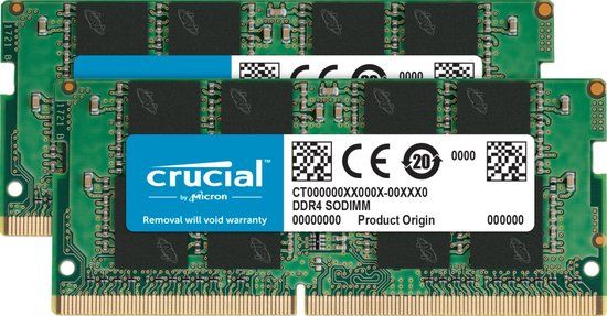 Crucial CT2K32G4SFD832A 64GB (2x32GB) DDR4 3200MHz Laptop Memory