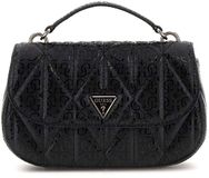 GUESS Aldina Top Handle Flap Crossbody Bag Black zwart