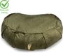 MindBaas - Meditatiekussen - Groen - Velvet - Halve Maan - 12 x 45 cm