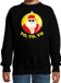 Bellatio Decorations Kersttrui / sweater - voor kinderen - Kerstman - zwart - Yo Yo Yo - rappers - Kerstdiner 110/116
