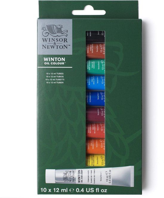 Winsor & Newton Winton Oil Colour Beginners Set - 10 x 12ml