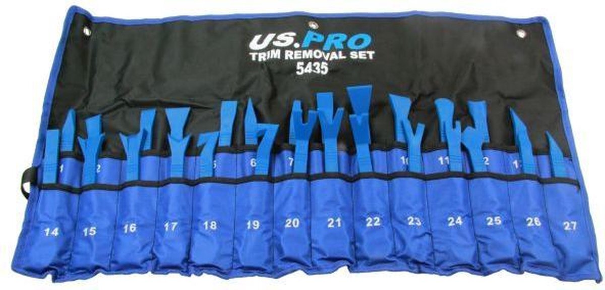 US.PRO tools by Bergen Deurbekleding en sierlijst demontageset 27-delig