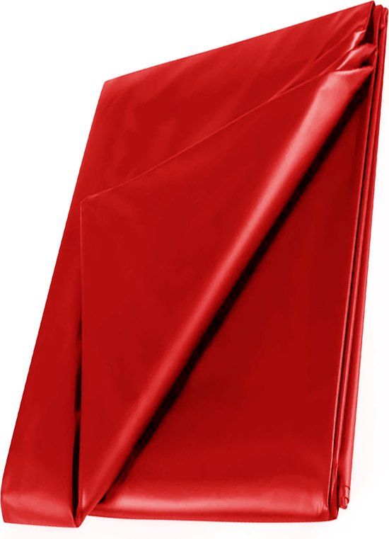 Sekslaken Rood - WetPlay PVC Bedlaken 210x200cm - Rood