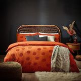 furn. Pumpkin Getuft Eenpersoons Dekbedset Spice, Oranje