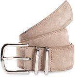 Tom Tailor - TTMILLIE leren riem met afgeronde gesp - Maat 75 - taupe uni