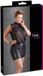 Cottelli Collection Plus Size Netstof Mini Jurkje Met Wetlook Rok XXXL