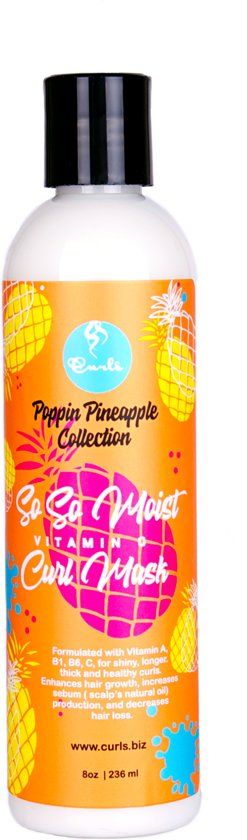 Curls - Poppin Pineapple - So So Moist Vitamine C - Curl Mask - 236ml