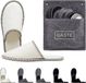 Relaxdays Pantoffels - 6 paar - Unisex - Grijs, Zwart, Wit - Textiel