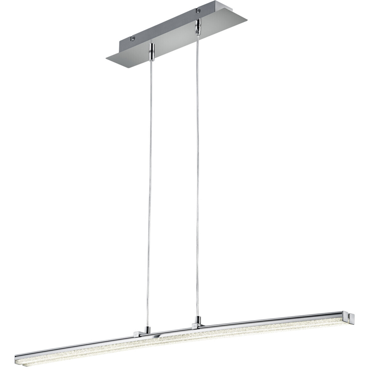 BES LED LED Hanglamp - Hangverlichting - Trion Stilo - 16W - Natuurlijk Wit 4000K - Rechthoek - Mat Chroom - Aluminium