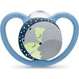 Nuk Sucette en silicone Space Night 6-18M 1ud