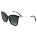 Jimmy Choo Zonnebril Dames MACI/S Blauw Zwart/Zilverkleurig/Wit/Transparant/Roze/Rosékleurig/Rood/Paars/Oranje/Multi/Groen/Grijs/Goudkleurig/Geel/Crème/Bruin/Blauw