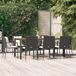 Maison Exclusive - Salon de jardin 9 pièces avec coussins, polyrotin noir