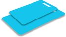 Excellent Houseware snijplank - set van 2 formaten - blauw - kunststof
