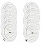 HIMRY® KXD7003 randbescherming, U-vormige schuimbescherming, veiligheid voor je kinderen, tafelrandbescherming van glas, extra dik, randbescherming, 10 x 2 m, gebroken wit