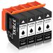 Epson Cartouches d'encre noires compatibles 378XL pour Expression Photo (pack de 4)