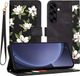 Techsuit Hoesje geschikt voor Samsung Galaxy S25 Plus - FlipCraft Book Wallet Case met koord - Flowers of the Dawn