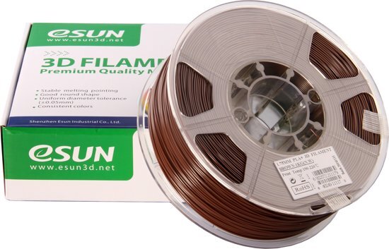ESUN PLA+ Brown - 1.75mm - 3D printer filament