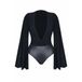 Demoniq Zwarte bodysuit XL
