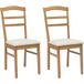 Maison Exclusive - Chaise de salle à manger 2 pc bois de caoutchouc massif