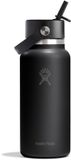 Hydro Flask Wide Mouth Flex Straw Cap Drinkfles (946 ml) - Black