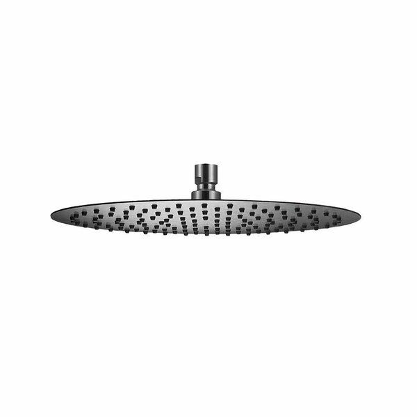 Qisani Flow 25cm Ronde Hoofddouche Geborsteld Rvs 25624.62