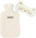 Sensly Warmwaterkruik en Masker - 2L - Wit - Satijn