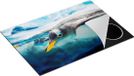 Chefcare Inductie Beschermer Pinguïn Zwemt onder Water - 75x55 cm - Multicolor