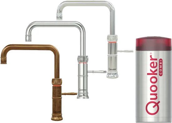 Quooker Classic Fusion Square Kokendwaterkraan RVS | Combi Reservoir | 8720823104694