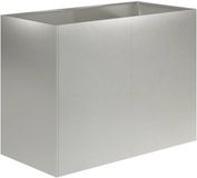 vidaXL Plantenbak zilver 80 x 40 x 60 cm roestvrij staal