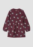 s.Oliver Kinderjurk met dierenprint en lange mouwen - Bordeaux