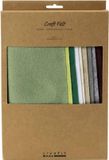 Creativ Company CC Craft feutre, A4, feuille 210x297 mm, épaisseur 2 mm, naturel, 10 feuille/ 1 paquet