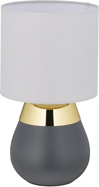Relaxdays tafellamp touch - nachtlampje - schemerlamp - dimbaar - touch lamp - E14 fitting goud