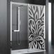 Ambiance Sticker Privacy raamfolie - BLOEMENMOTIE - Zelfklevende raamfolie voor ramen en douchedeuren - 125x45cm