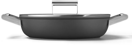 Smeg DPF2812BLM Hapjespan - Jaren 50 - Zwart