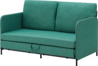 en.casa Slaapbank 2-zitsbank 78x125x67 cm groen
