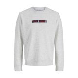 JACK & JONES regular fit gemêleerde sweater - wit