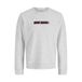 JACK & JONES regular fit gemêleerde sweater - wit