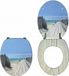 Wirquin Toiletbril Holiday Blauw Hout Standaard vorm