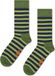 Happy Socks Mini Stripe Sock (1-pack) - chaussettes unisexe - vert foncé - Unisexe - Taille : 41 - 46
