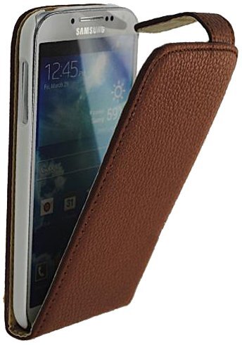 So'Axess So'Axess HOUSGS4SAMV2 CHIC Case beschermhoes voor Samsung I9500 Galaxy S IV bruin