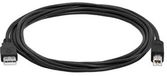 Hamlet XCU2AM-BM30 USB-kabel USB 2.0 3 m USB A USB B Zwart