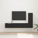 Maison Exclusive - Ensemble meuble TV, 3 pièces, noir, panneau de particules