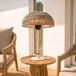 Lucande Calenza terrasverwarmer, beige, 70 cm, 1.500 W